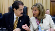 Subcommittee Chairman Jose Serrano, D-N.Y., and Ranking Member Jo Ann Emerson, R-Mo., confer on Capitol Hill in 2010. (AP Photo/Harry Hamburg)
