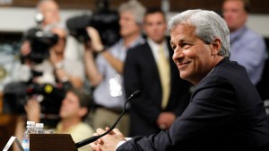 JPMorgan Chase CEO Jamie Dimon, head of the largest bank in the United States, prepares to testify before the Senate Banking Committee about how his company recently lost more than $2 billion on risky trades. June 2012. (AP Photo/Haraz N. Ghanbari)