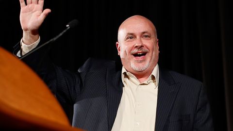 Wisconsin Rep. Mark Pocan, D-Madison, greets supporters after winning his U.S. Congressional seat against Chad Lee on Election Day. November 2012. (AP Photo/Andy Manis)