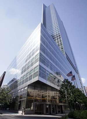 The headquarters building of Goldman Sachs. (AP Photo/Richard Drew)
