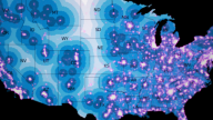 Close up screen grab of the Daily Beast abortion access map.