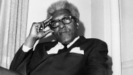 Civil rights leader Bayard Rustin is shown in his Park Avenue South office in New York City, in April 1969. (AP Photo/A. Camerano)