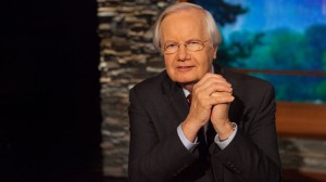 Bill Moyers headhshot on set