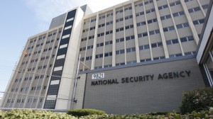 This Sept. 19, 2007 file photo shows the National Security Agency building at Fort Meade, Md.  (AP Photo/Charles Dharapak, File)