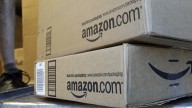 Amazon shipping stacked boxes in Germany (AP/Paul Sakuma)