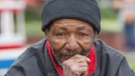 african-american man, homeless
