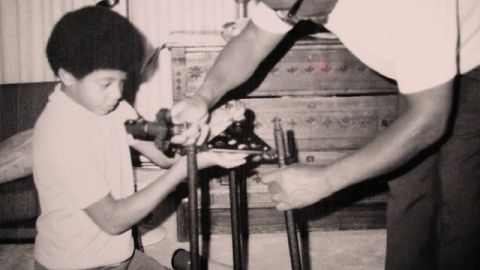 Neil deGrasse Tyson and his first telescope