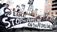 Students march toward the White House, where 400 will be arrested protesting the Keystone XL Pipeline. (Photo: John Light)