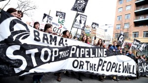 Students march toward the White House, where 400 will be arrested protesting the Keystone XL Pipeline. (Photo: John Light/Moyers & Company)