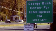 A view near the entrance to the McLean, Va., headquarters of the Central Intelligence Agency is seen Friday Oct. 26, 2001. (AP Photo/Stephen J. Boitano)