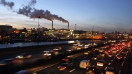 Water vapour billows from smokestacks at the incineration plant of Ivry-sur-Seine in the outskirts of Paris on Thursday, December 10, 2009. (AP Photo/Francois Mori)