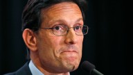 House Majority Leader Eric Cantor, R-Va., delivers a concession speech in Richmond, Va., Tuesday, June 10, 2014. Cantor lost in the GOP primary to tea party candidate Dave Brat. (AP Photo/Steve Helber)