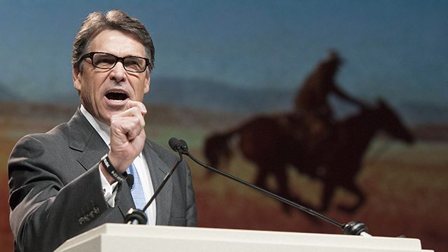 Rick Perry at the Texas GOP convention in 2014