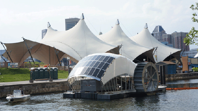 Inner Harbor Water Wheel, Baltimore