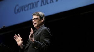 Texas Gov. Rick Perry speaks during The Family Leadership Summit, Saturday, Aug. 9, 2014, in Ames, Iowa. (AP Photo/Charlie Neibergall)
