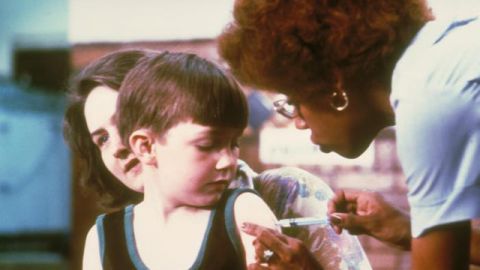 Child gets vaccinated by a nurse. (Image: Centers for Disease Control PHIL Public health image library)