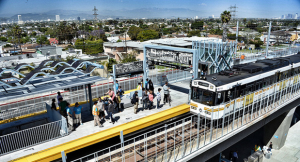 The same week the first phase opened, Reason concluded Los Angeles’s Expo Line ridership projections were greatly exaggerated. One year later, the line had already surpassed projections for 2020. (Photo: Buildexpo.org)