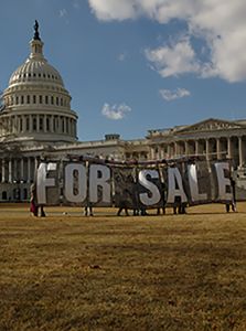 US Capitol For Sale protest in Washington, DC. (Photo by takomabibelot/flickr CC 2.0)