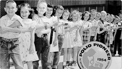 In 1954, 1.8 million children participated in the Salk polio vaccine trials. (Photo: March of Dimes)