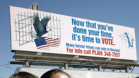 voting rights felon billboard