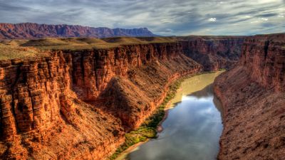 The Colorado River as seen from the Navajo Bridge, Arizona.
