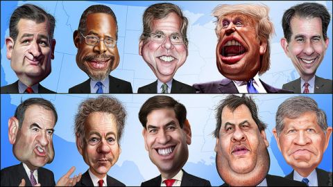 Caricatures by DonkeyHotey