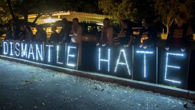 Madison candlelight vigil for victims of Charleston Church shooting on June 19, 2015. (Credit: Lightbrigading / Flickr)