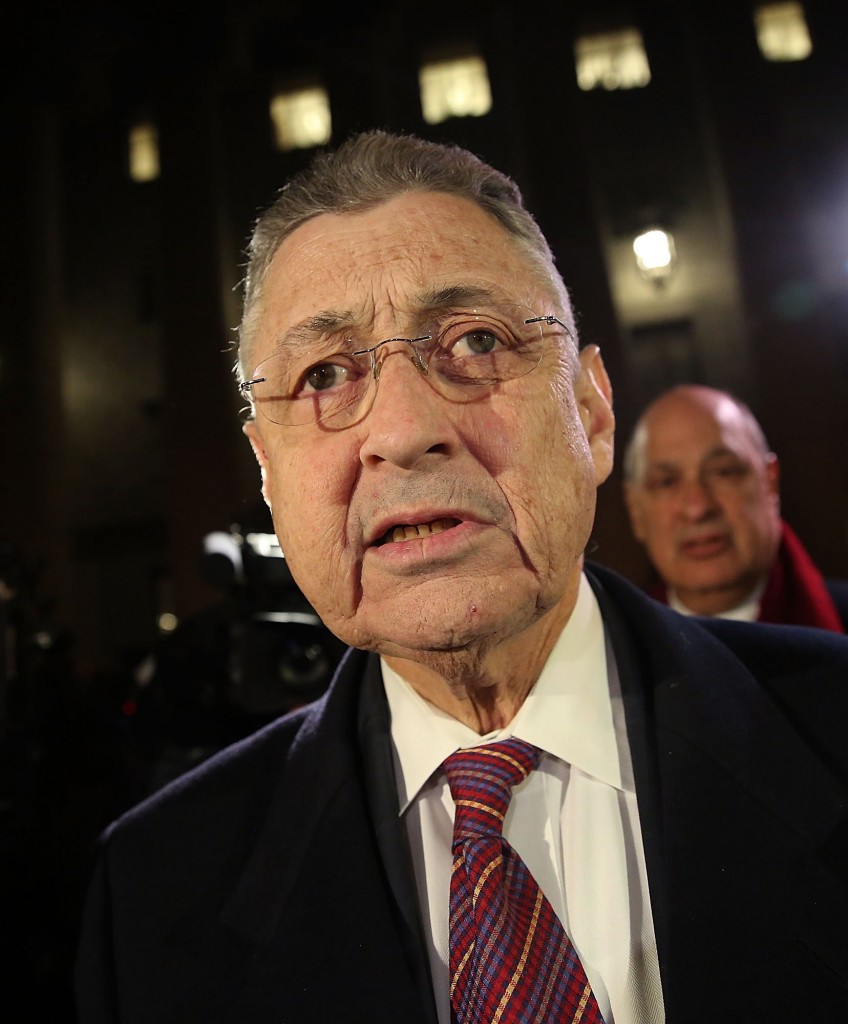 Former New York Assembly Speaker Sheldon Silver leaves a federal court in Lower Manhattan on November 30, 2015 in New York City. A jury found Silver guilty on all seven charges against him in a federal corruption trial that lasted five-weeks. (Photo by Spencer Platt/Getty Images)