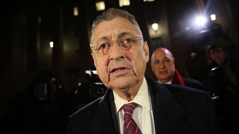 NEW YORK, NY - NOVEMBER 30:  Former New York Assembly Speaker Sheldon Silver leaves a federal court in Lower Manhattan on November 30, 2015 in New York City. A jury found Silver guilty on all seven charges against him in a federal corruption trial that lasted five-weeks. (Photo by Spencer Platt/Getty Images)