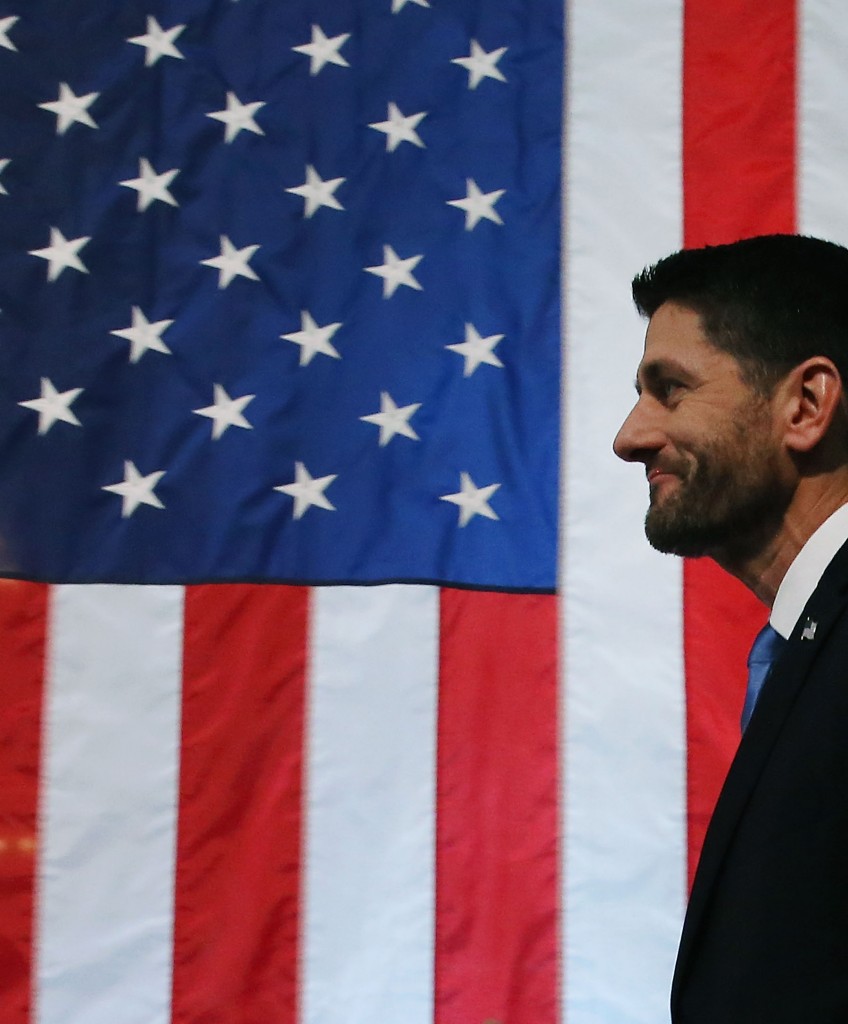 WASHINGTON, DC - DECEMBER 03: House Speaker Paul Ryan (R-WI) approaches the podium to deliver a speech at the Library of Congress, December 3, 2015 in Washington, DC. Ryan spoke about important challenges facing the country and the principles by which Americans should address them. (Photo by Mark Wilson/Getty Images)