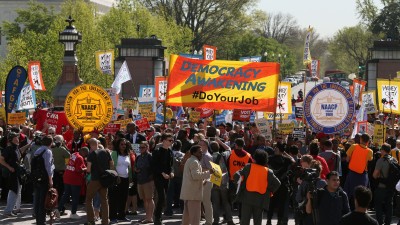 Democracy Awakening marchers at the U.S. Capitol