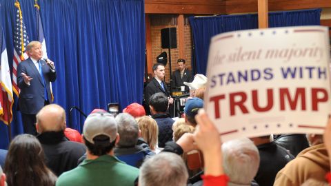 Republican presidential candidate Donald Trump speaks to potential supporters at a campaign stop in Urbandale, Iowa on Jan. 15, 2016. (Photo by Steve Pope/Getty Images)