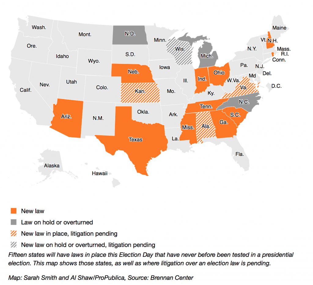 2016 Election Lawsuit Tracker: The New Election Laws And The Suits ...