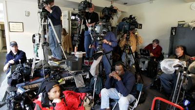 It should not be the organizing principle for journalists who are preparing to cover Trump, writes Jay Rosen. (Photo by Mark Wilson/Getty Images)