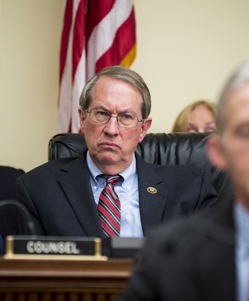 Representative Bob Goodlatte, a Republican from Virginia and chairman of the House Judiciary Committee, in 2016. Goodlatte was one of the representatives who has pushed to gut the Congressional Ethics Office. (Photographer: Pete Marovich/Bloomberg via Getty Images)