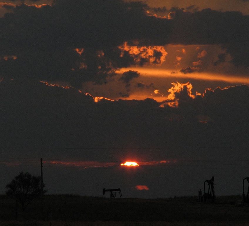 Oklahoma oil field.