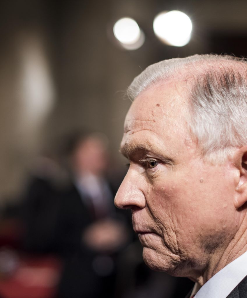 Sen. Jeff Sessions (R-AL) testifies at his confirmation hearing before the Senate Judiciary Committee in Washington, DC, Tuesday, Jan. 10, 2017. (Photo by Melina Mara/The Washington Post via Getty Images)