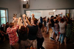 Square dance at the Carcassonne Community Center. (Photo courtesy of Lafayette College/Clay Wegrzynowicz '18)