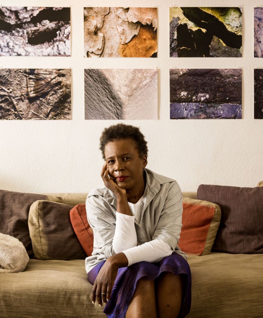 Poet Claudia Rankine at her home (Photo by Ricardo DeAratanha/Los Angeles Times via Getty Images)