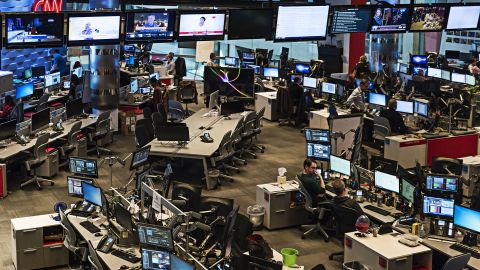 Newsroom at CNN World Headquarters in Atlanta. (Photo by John Greim/LightRocket via Getty Images)