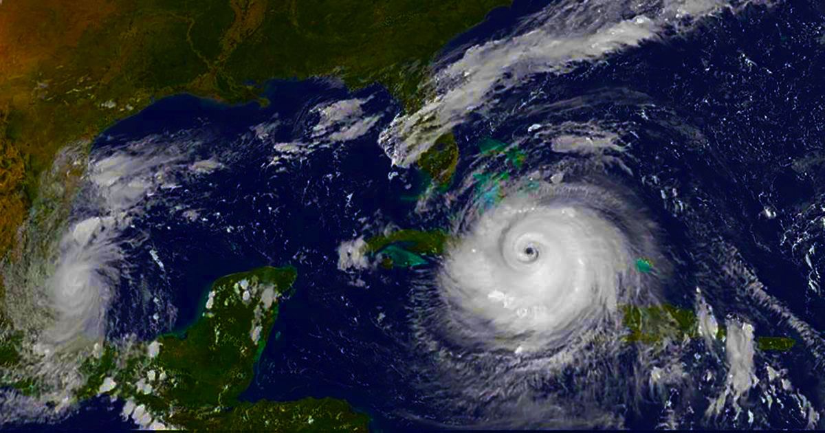 Hurricane Irma over Cuba approaching the Gulf of Mexico on Sept. 9, 2017. (Photo by Karl-Ludwig Poggemann/ flickr CC 2.0)