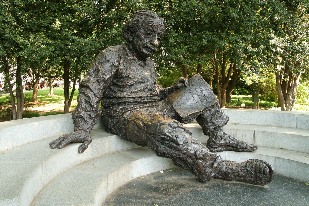 What's the story behind the iconic statues outside Progressive Field?