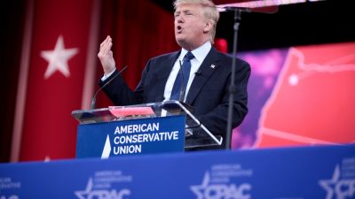 Donald Trump speaks at the 2015 Conservative Political Action Conference (CPAC) in National Harbor, Maryland. (Photo by Gage Skidmore/ flickr CC 2.0)