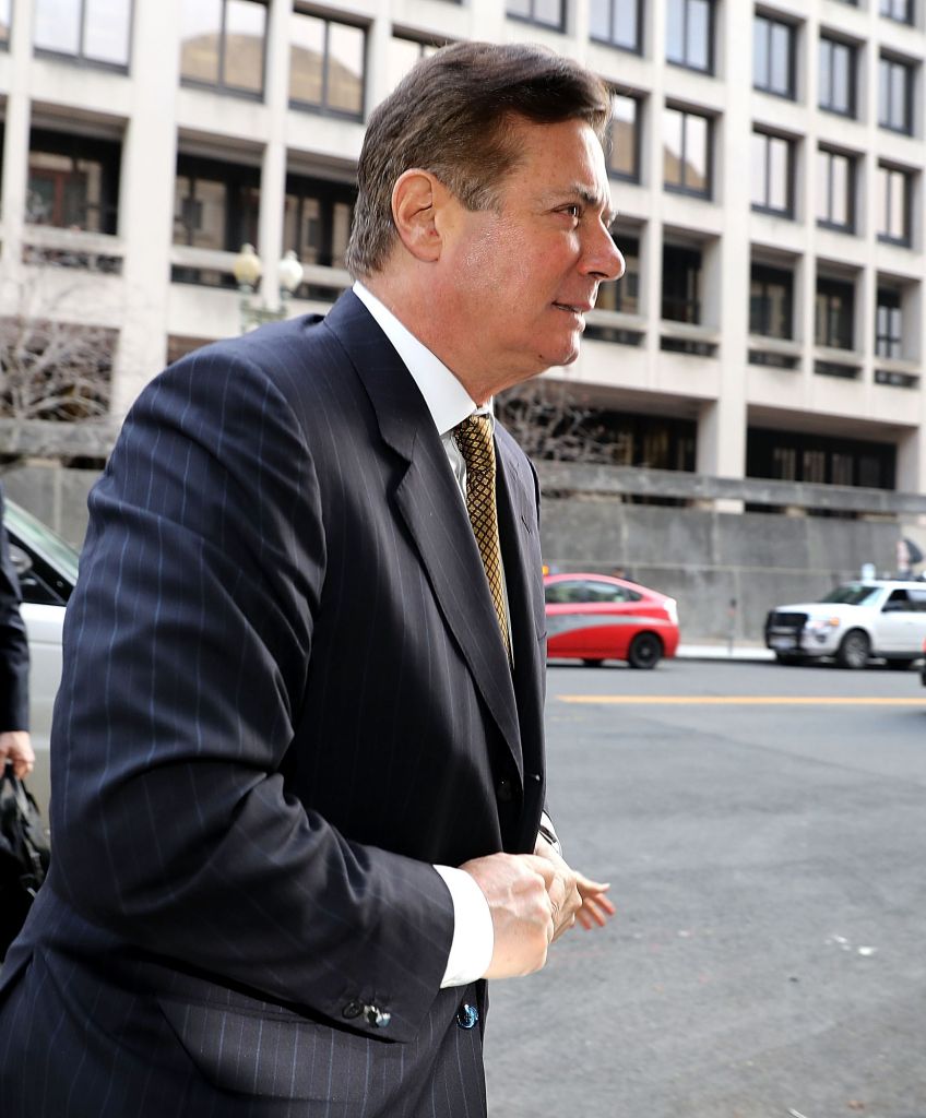 Former Trump campaign manager Paul Manafort arrives at the Prettyman Federal Courthouse January 16, 2018 in Washington, DC. (Photo by Chip Somodevilla/Getty Images)