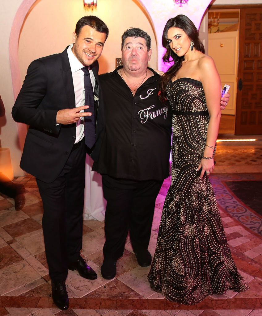 Emin Agalarov, Rob Goldstone and Sheila Agalarova attends New Years Eve and birthday party For Irina Agalarova at Barton G on December 31, 2014 in Miami Beach, Florida. (Photo by Aaron Davidson/Getty Images for Irina Agalarov)