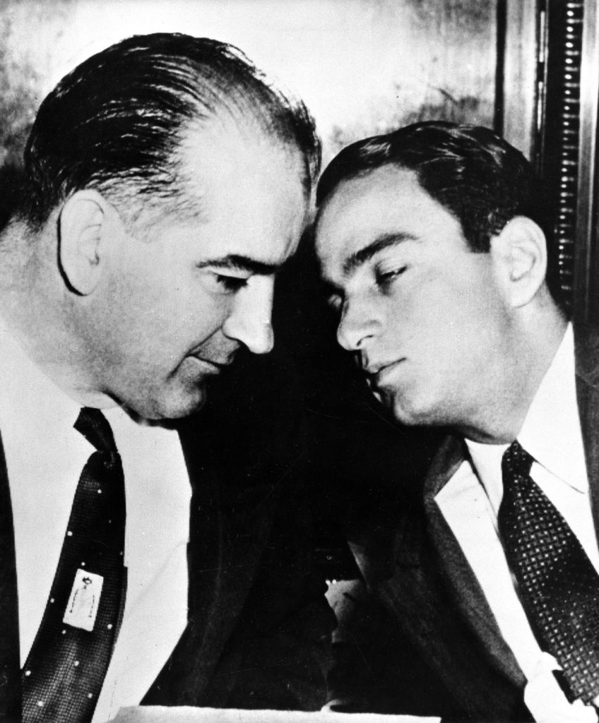 Sen. Joseph McCarthy and Roy Cohn (Photo by Ullstein Bild via Getty Images)