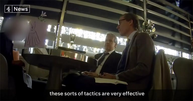 Screenshot from the Channel 4 report on Cambridge Analytica in which CEO Alexander Nix explains the firm’s methods for manipulating elections in foreign countries. (Courtesy of Channel 4)